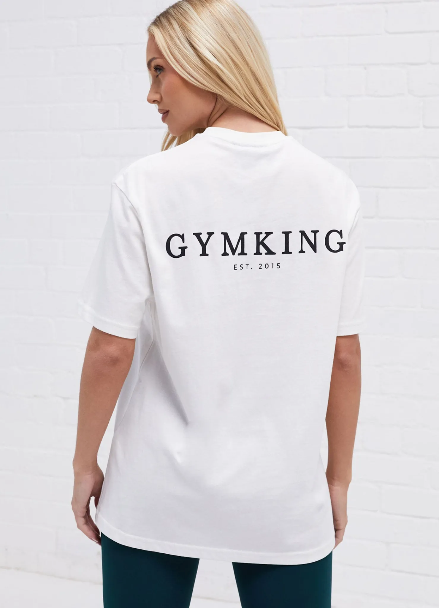 Tops & T-Shirts<Gym King Established Boyfriend Tee Cream