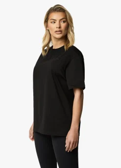 Tops & T-Shirts<Gym King Established Boyfriend Tee Black