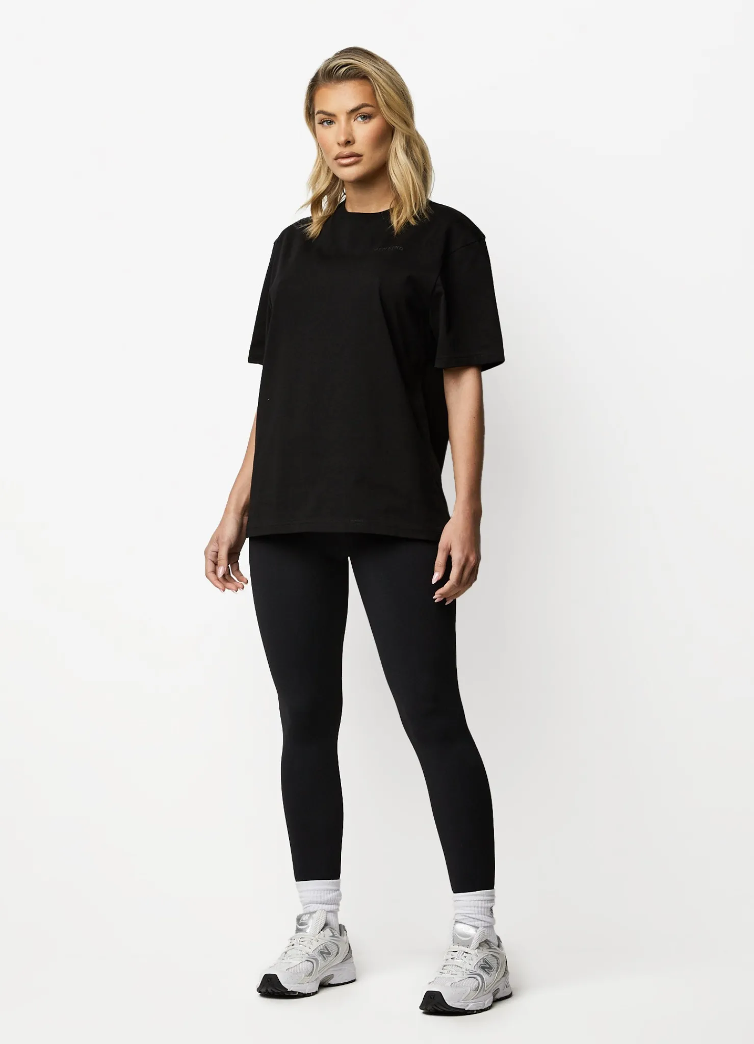 Tops & T-Shirts<Gym King Established Boyfriend Tee Black