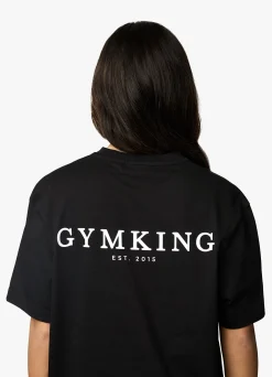 Co-Ords<Gym King Established Boyfriend Tee Black/White