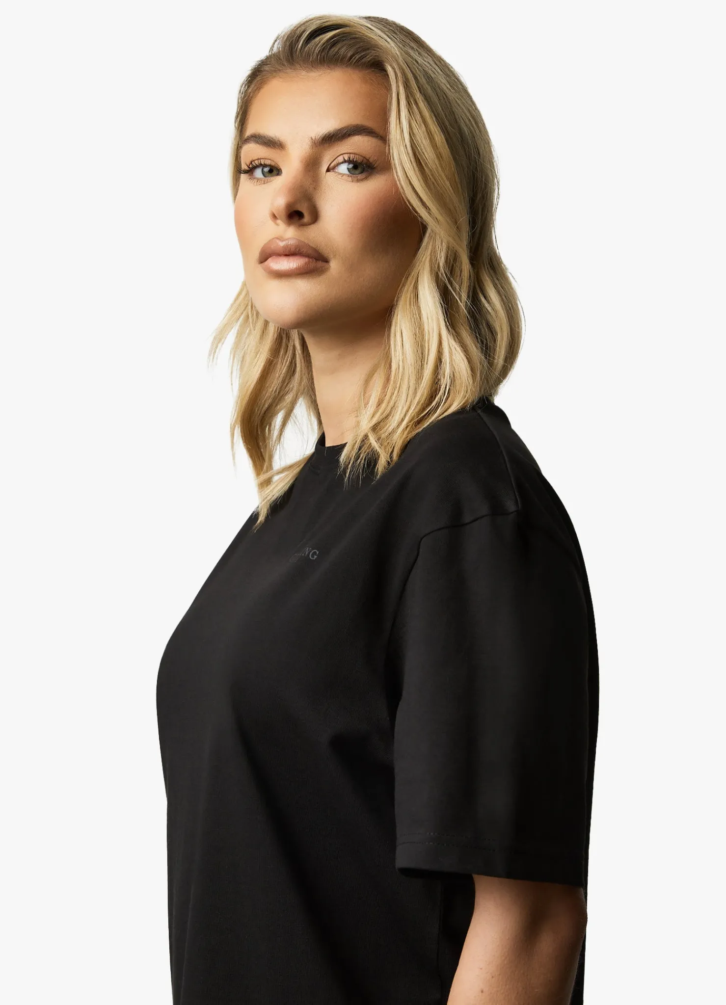 Tops & T-Shirts<Gym King Established Boyfriend Tee Black