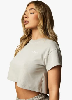 Tops & T-Shirts<Gym King Established Cap Sleeve Tee Dusky Sage