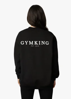 Sweatshirts<Gym King Established Crew Black/White