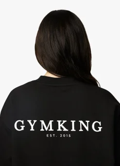 Sweatshirts<Gym King Established Crew Black/White