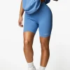 Shorts<Gym King Established Cycle Short Coastal Blue