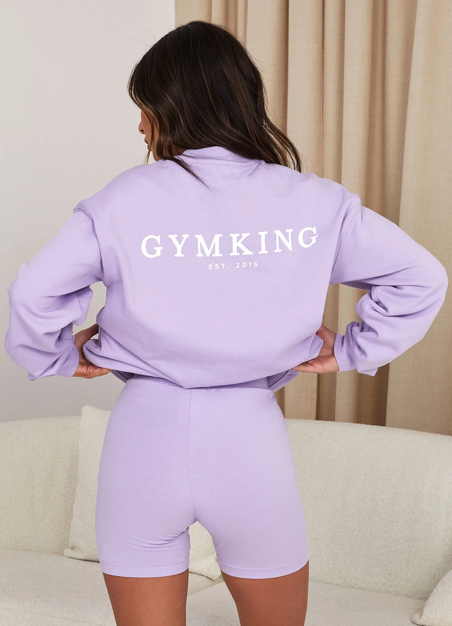 Co-Ords<Gym King Established Cycle Short Lilac