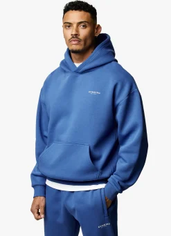 Sweatshirts & Hoodies<Gym King Established Hood Cobalt Blue