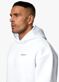 Sweatshirts & Hoodies<Gym King Established Hood White