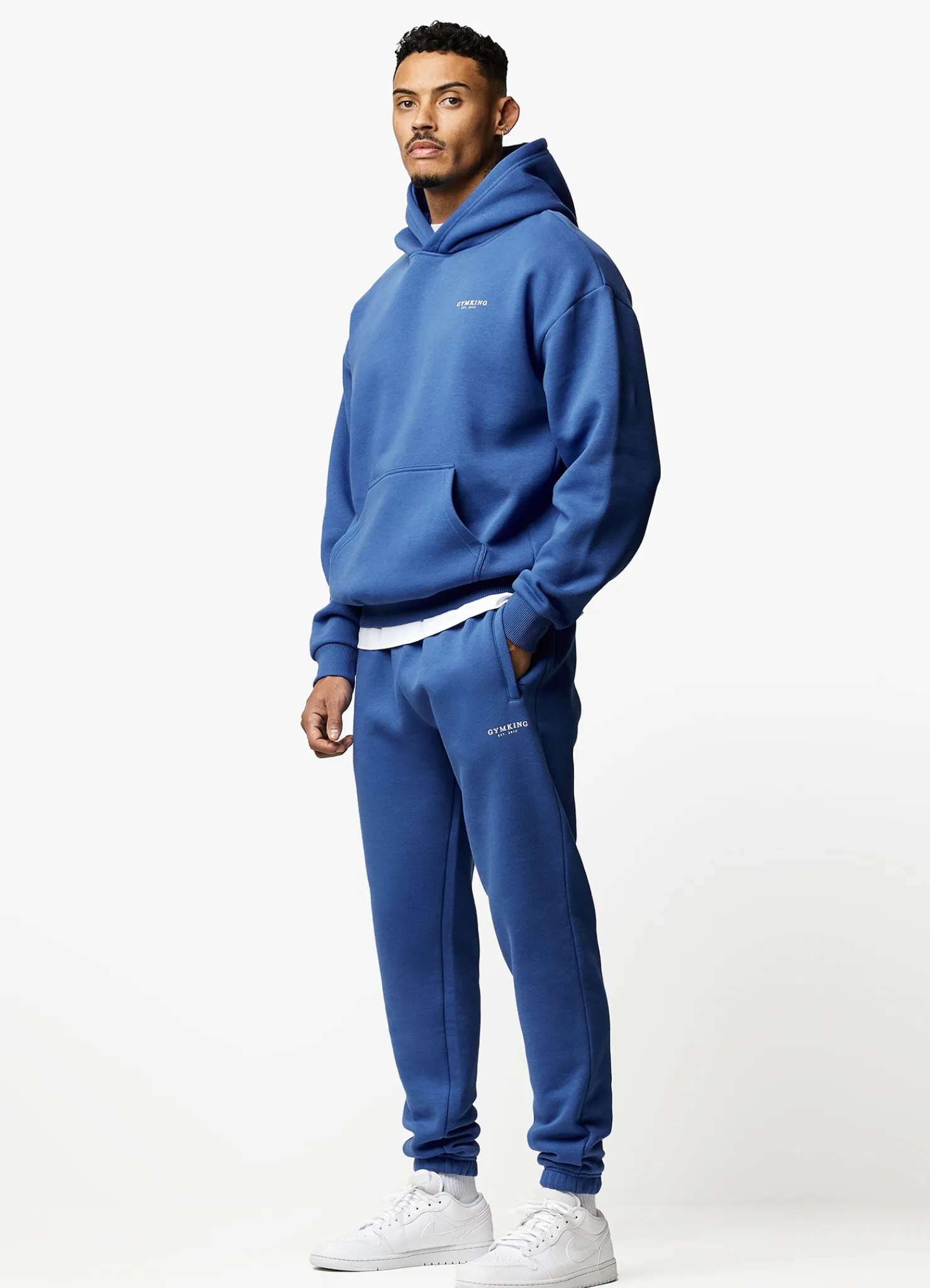 Sweatshirts & Hoodies<Gym King Established Hood Cobalt Blue