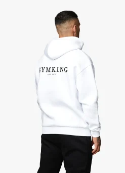 Sweatshirts & Hoodies<Gym King Established Hood White