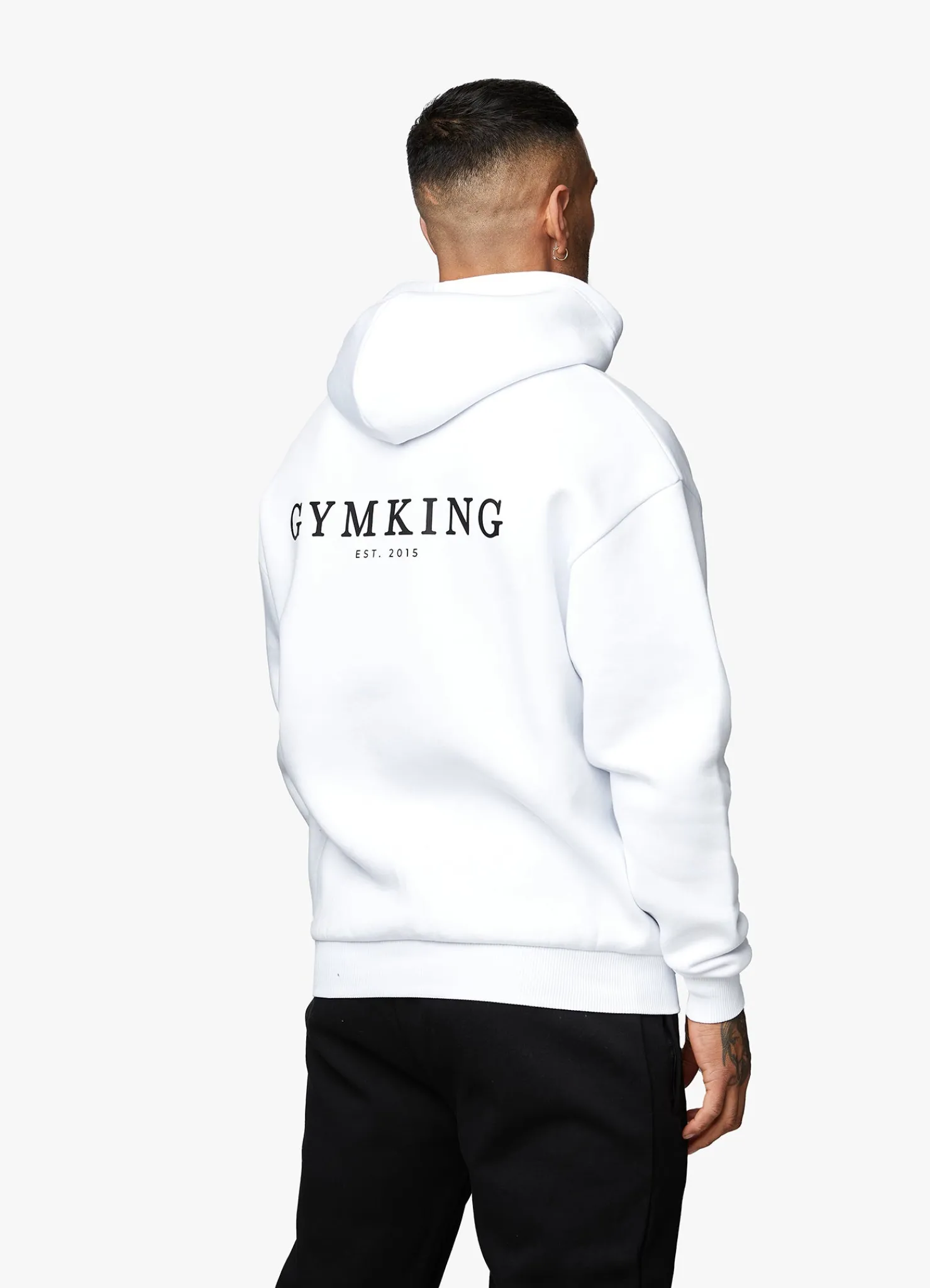 Sweatshirts & Hoodies<Gym King Established Hood White