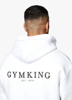 Sweatshirts & Hoodies<Gym King Established Hood White