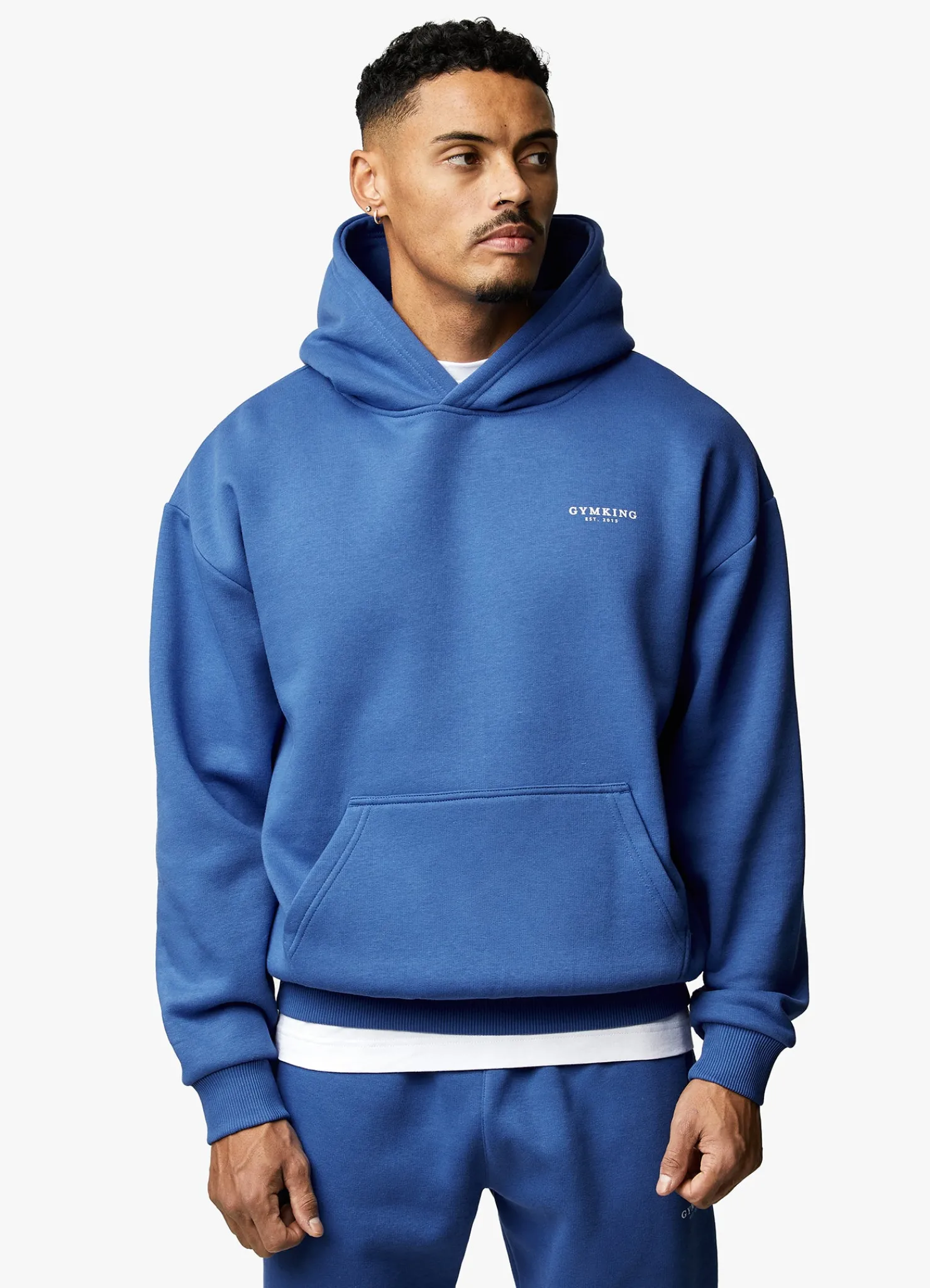 Sweatshirts & Hoodies<Gym King Established Hood Cobalt Blue