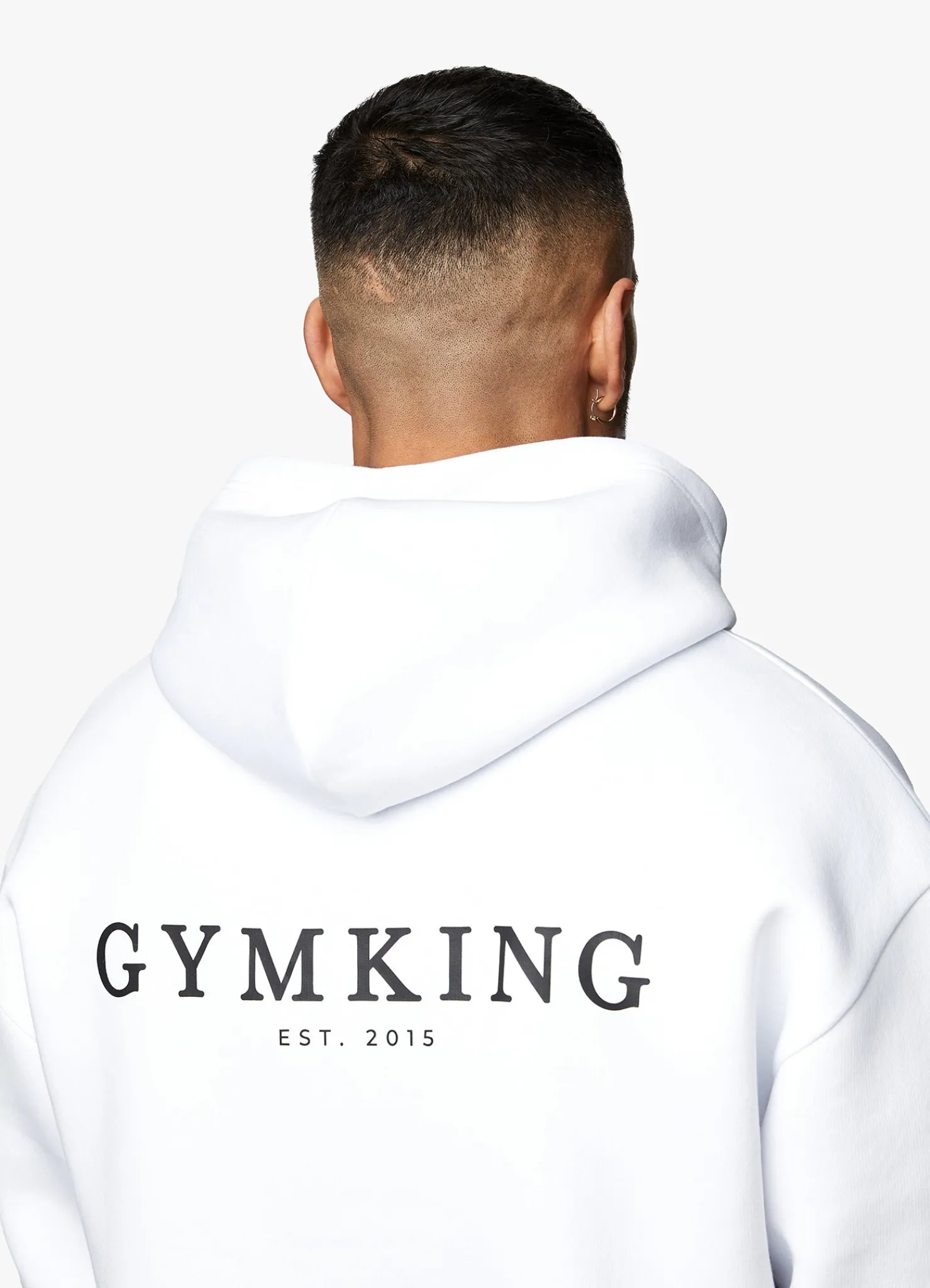 Sweatshirts & Hoodies<Gym King Established Hood White