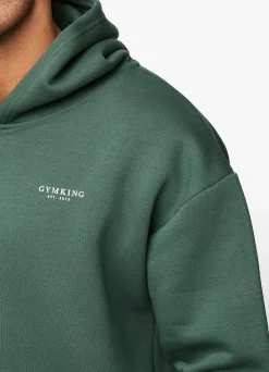 Sweatshirts & Hoodies<Gym King Established Hood Racing Green