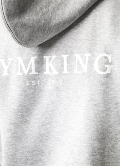Sweatshirts & Hoodies<Gym King Established Hood Light Grey Marl