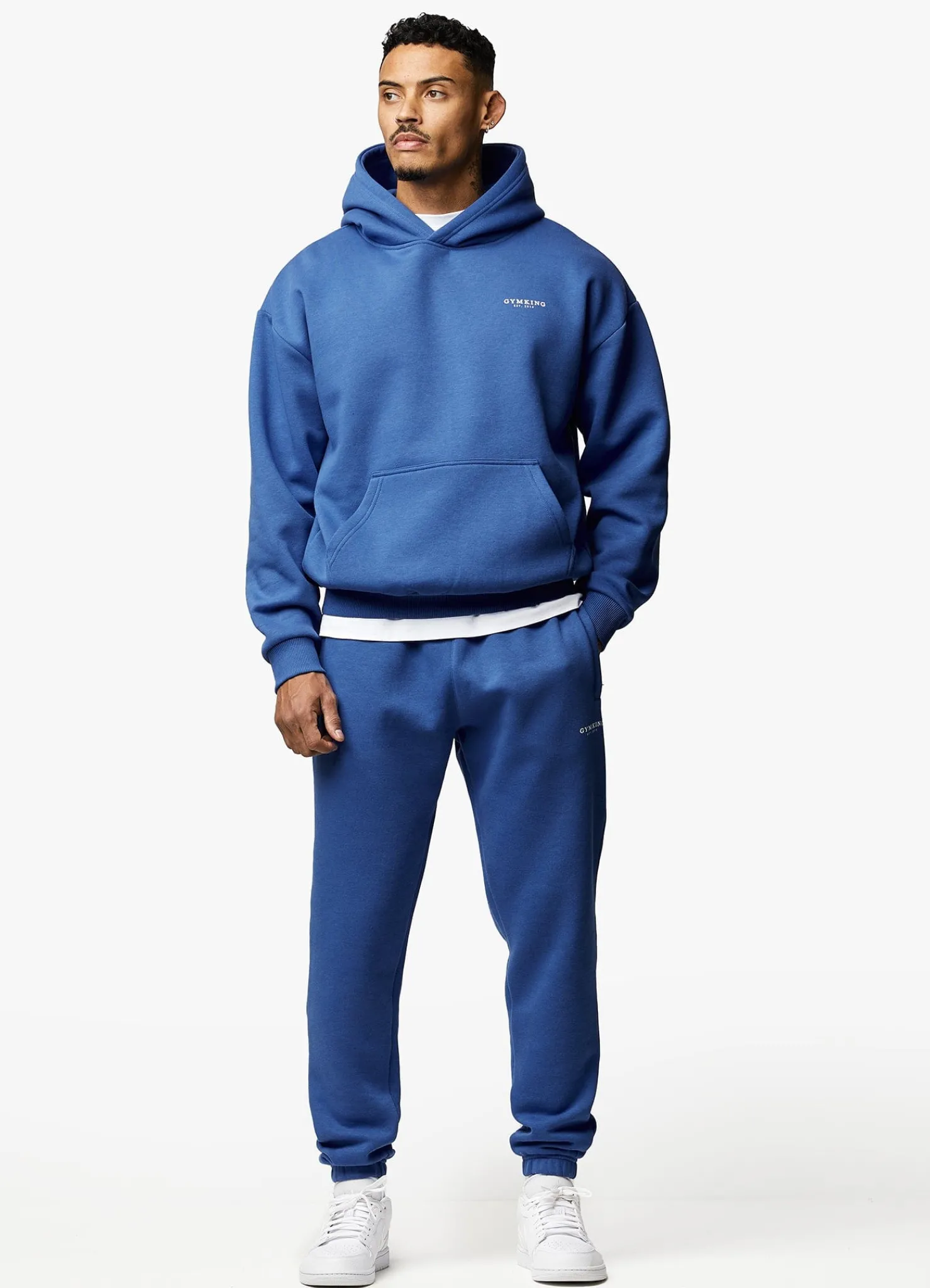 Sweatshirts & Hoodies<Gym King Established Hood Cobalt Blue