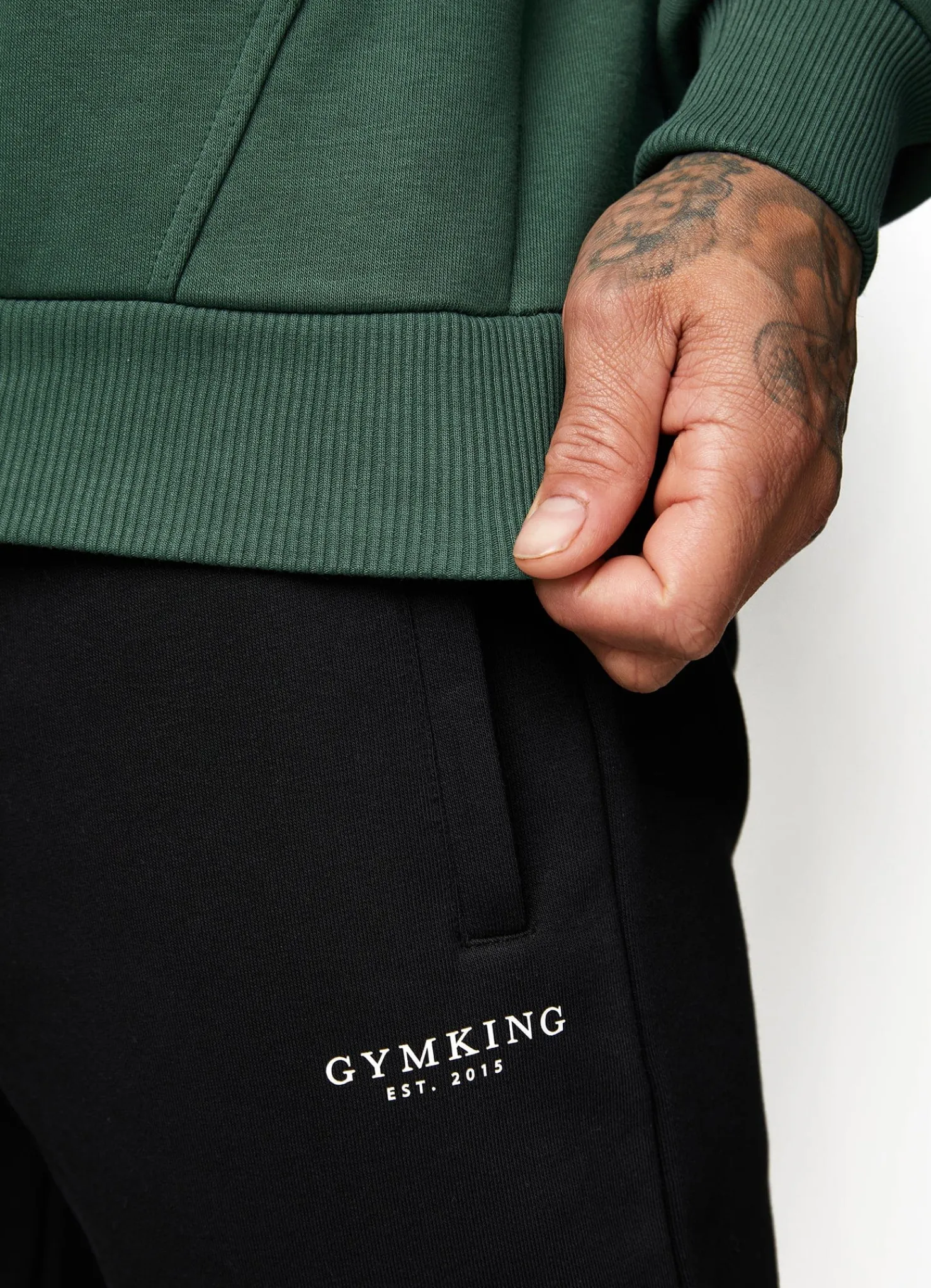 Sweatshirts & Hoodies<Gym King Established Hood Racing Green