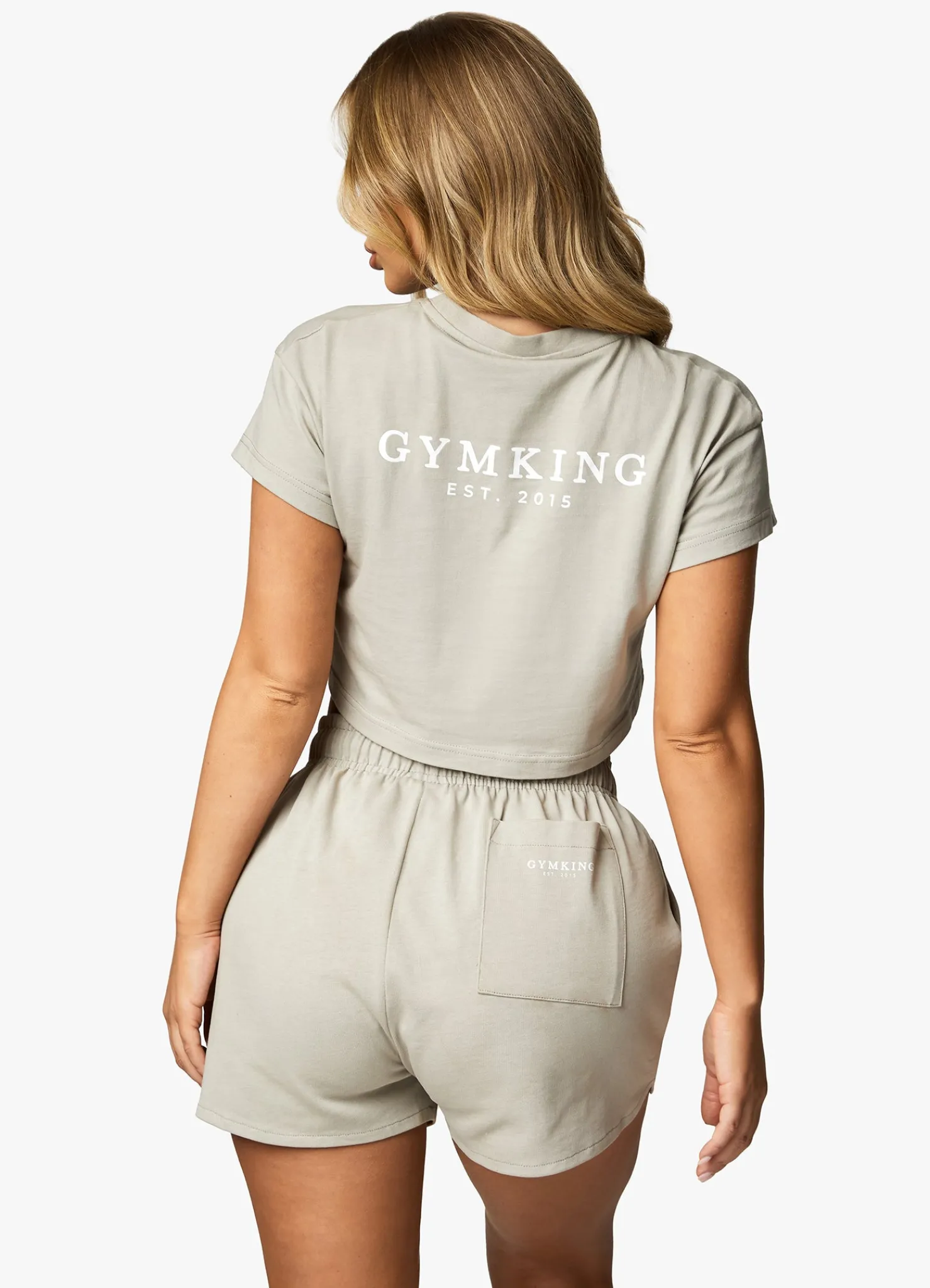 Shorts<Gym King Established Jersey Short Dusky Sage