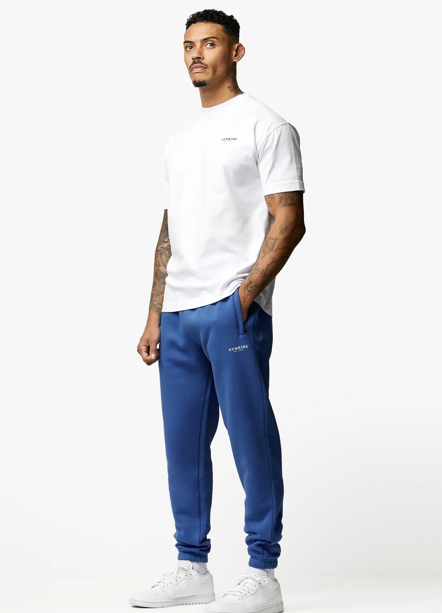Tracksuit Bottoms<Gym King Established Jogger Cobalt Blue