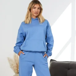 Hoodies<Gym King Established Relaxed Fit Hood Coastal Blue