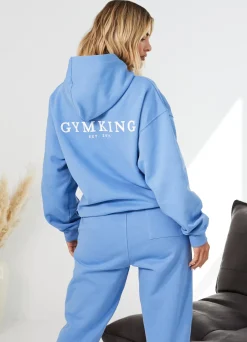 Hoodies<Gym King Established Relaxed Fit Hood Coastal Blue