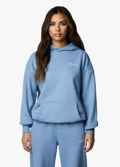 Hoodies<Gym King Established Relaxed Fit Hood Coastal Blue
