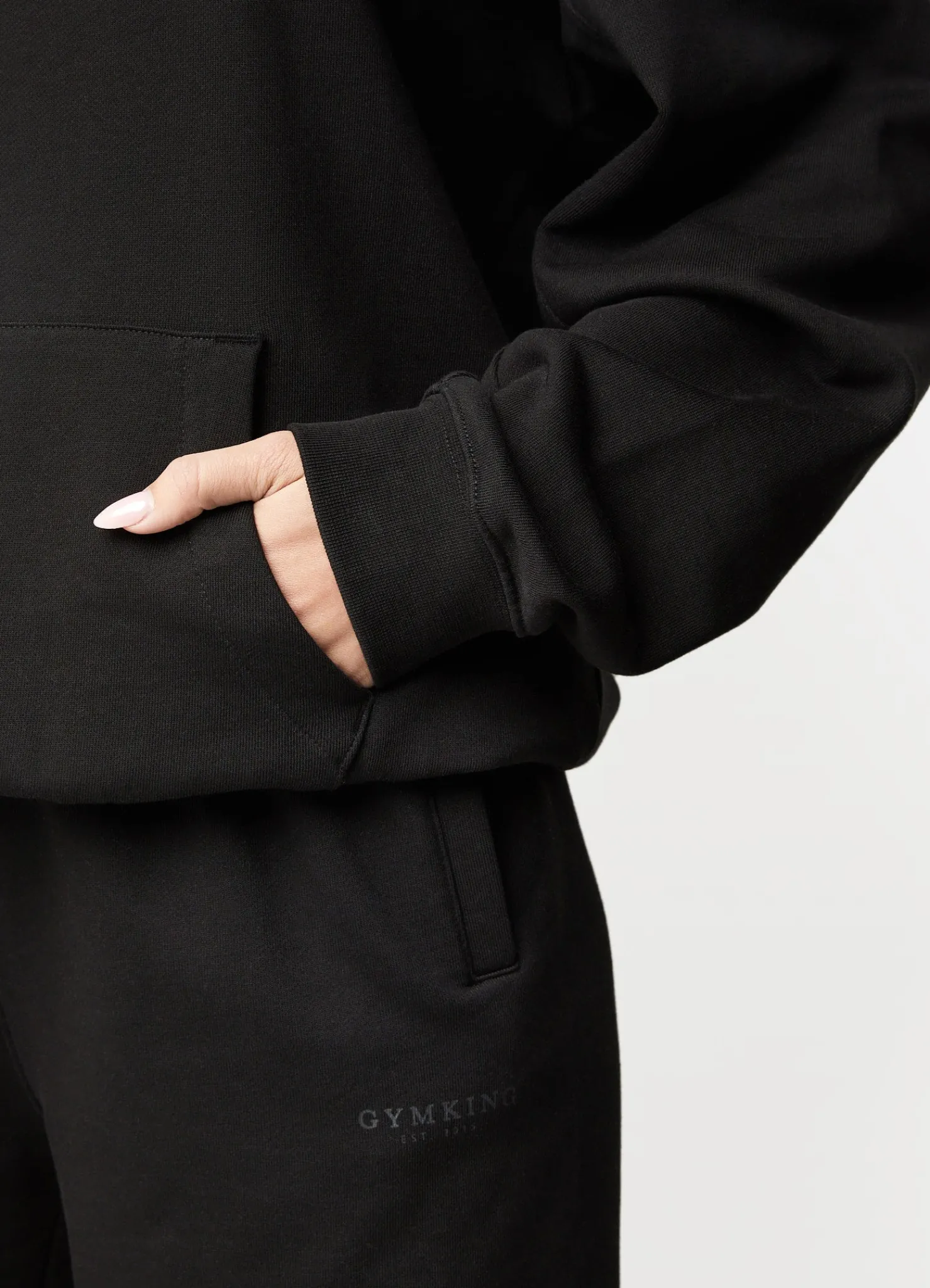 Co-Ords<Gym King Established Relaxed Fit Hood Black