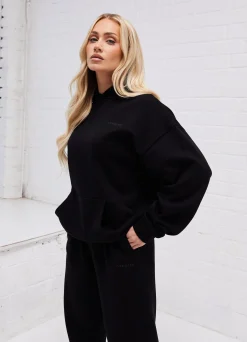 Hoodies<Gym King Established Relaxed Fit Hood Black
