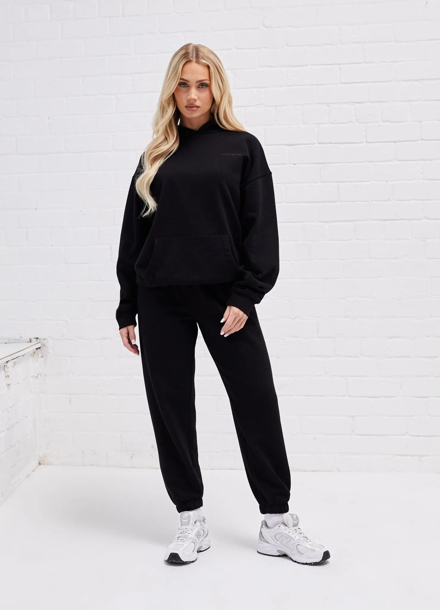 Hoodies<Gym King Established Relaxed Fit Hood Black