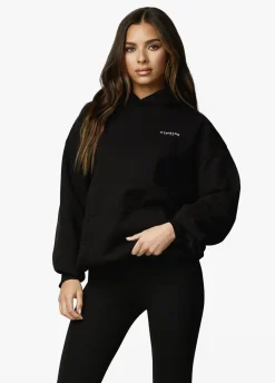Hoodies<Gym King Established Relaxed Fit Hood Black/White
