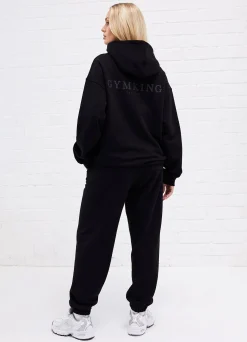 Hoodies<Gym King Established Relaxed Fit Hood Black