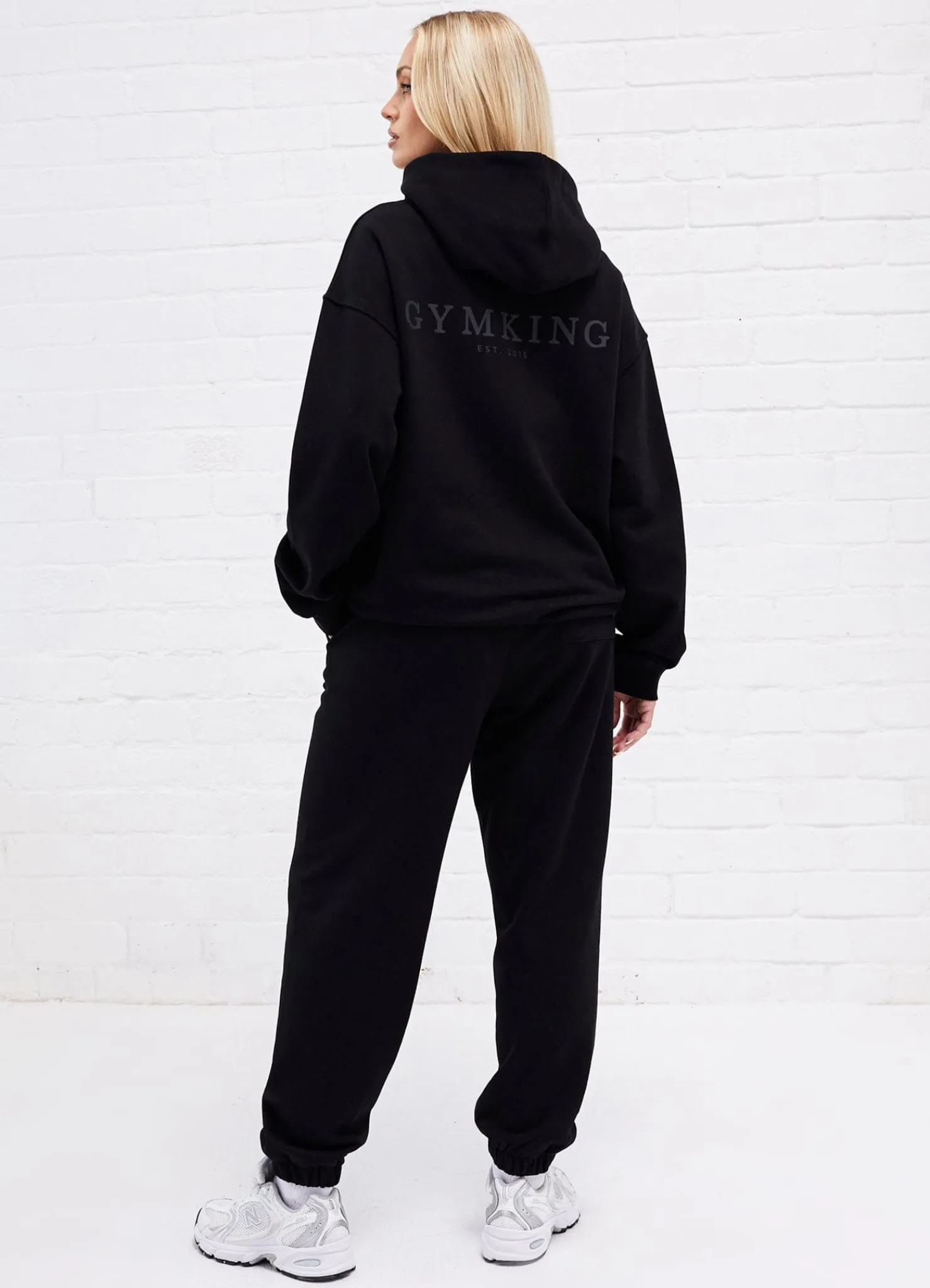 Hoodies<Gym King Established Relaxed Fit Hood Black