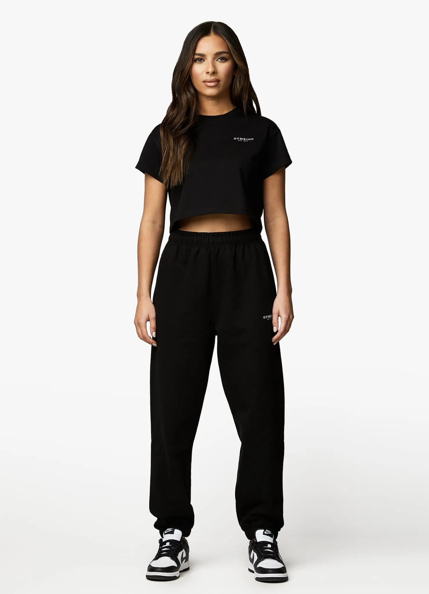Joggers<Gym King Established Relaxed Jogger Black/White