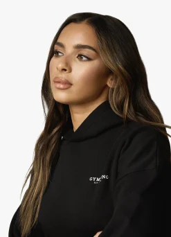 Hoodies<Gym King Established Relaxed Fit Hood Black/White