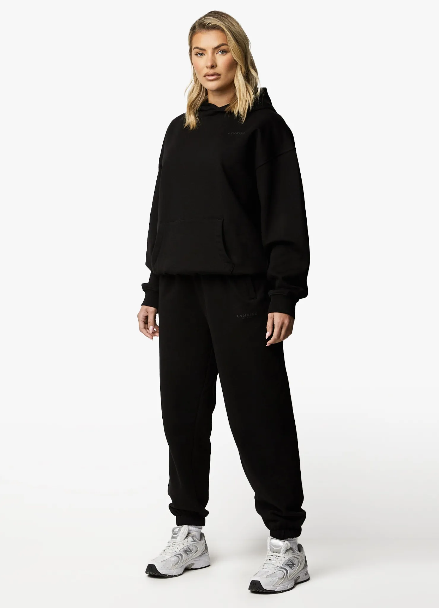 Hoodies<Gym King Established Relaxed Fit Hood Black