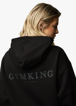 Hoodies<Gym King Established Relaxed Fit Hood Black