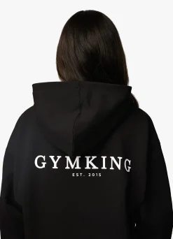 Hoodies<Gym King Established Relaxed Fit Hood Black/White