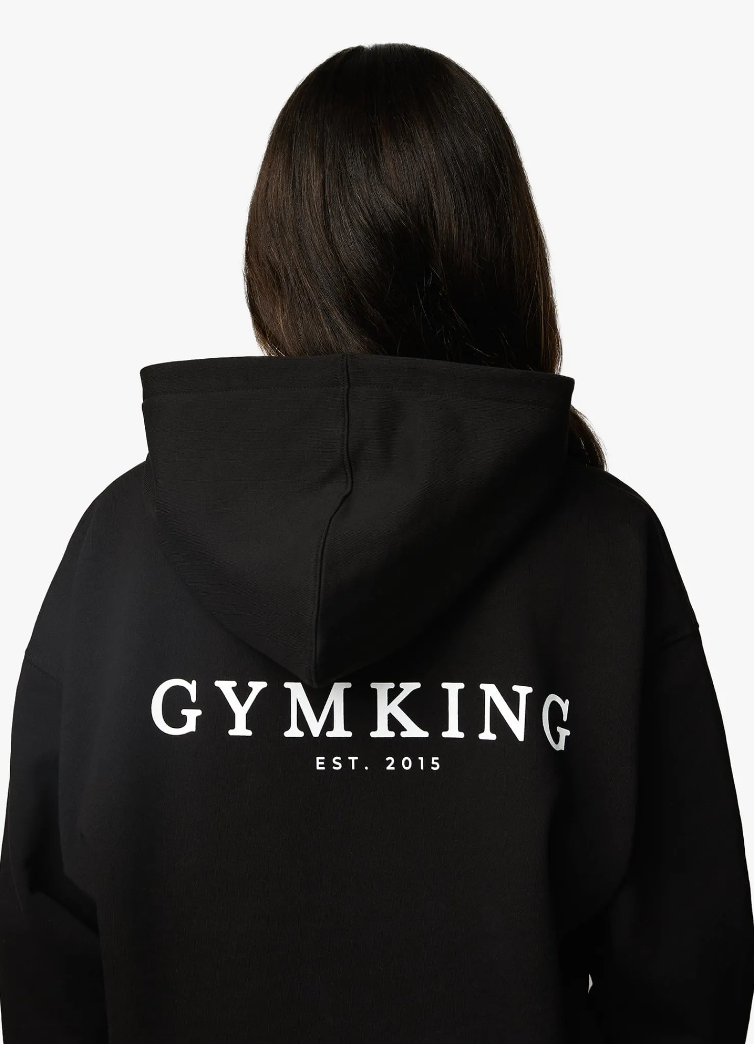 Hoodies<Gym King Established Relaxed Fit Hood Black/White