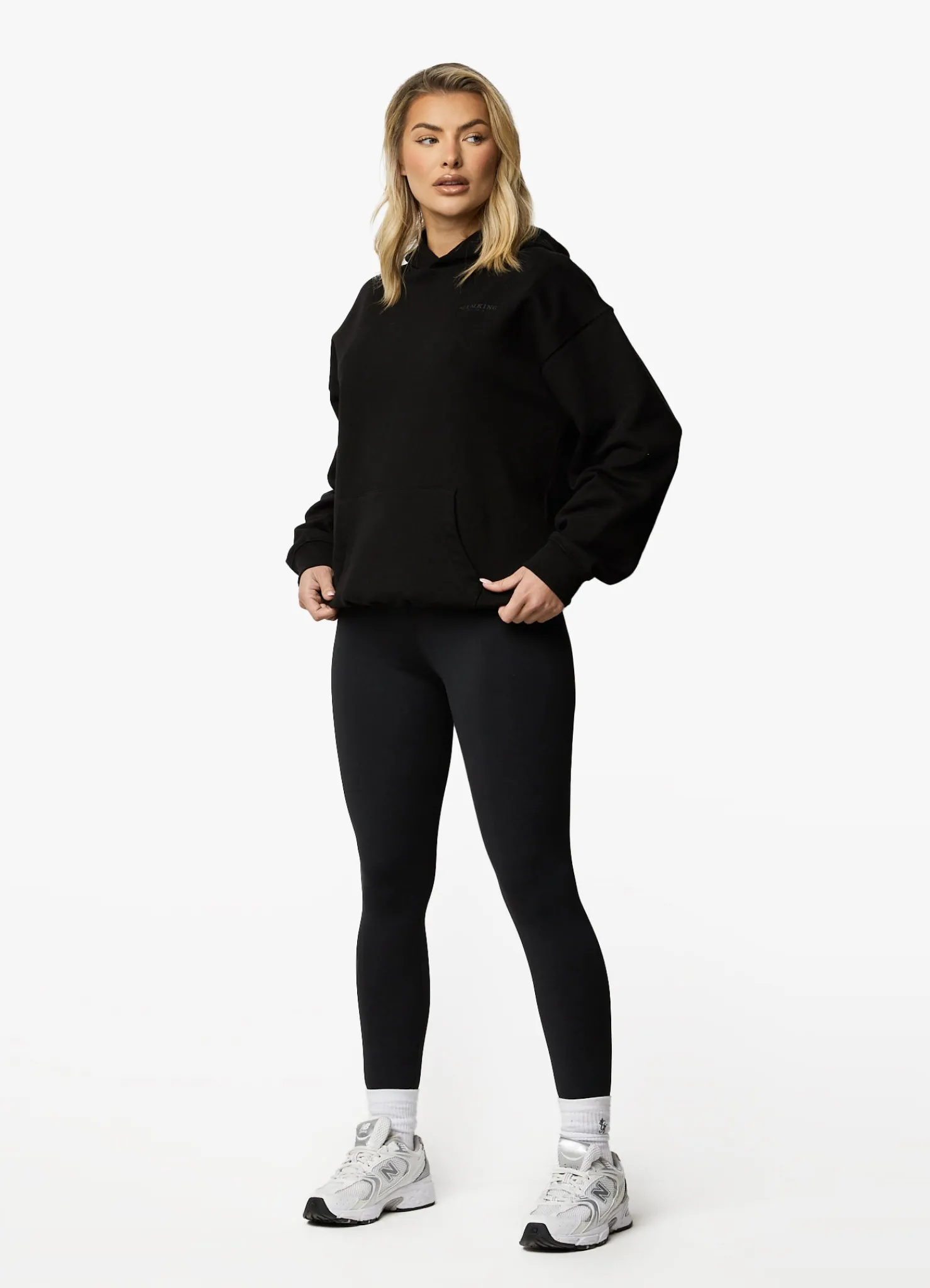 Hoodies<Gym King Established Relaxed Fit Hood Black