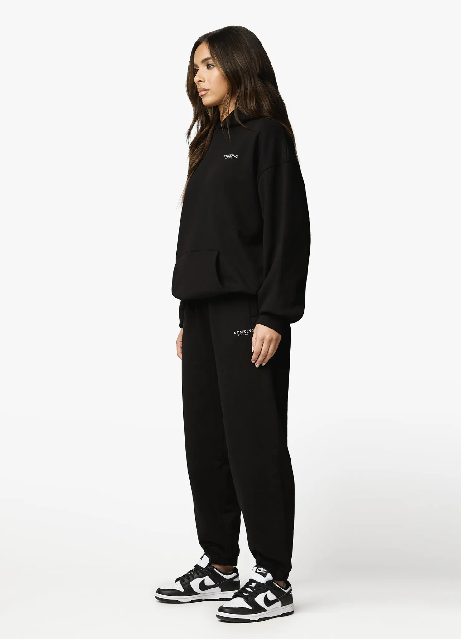 Tracksuits<Gym King Established Relaxed Tracksuit Black/White