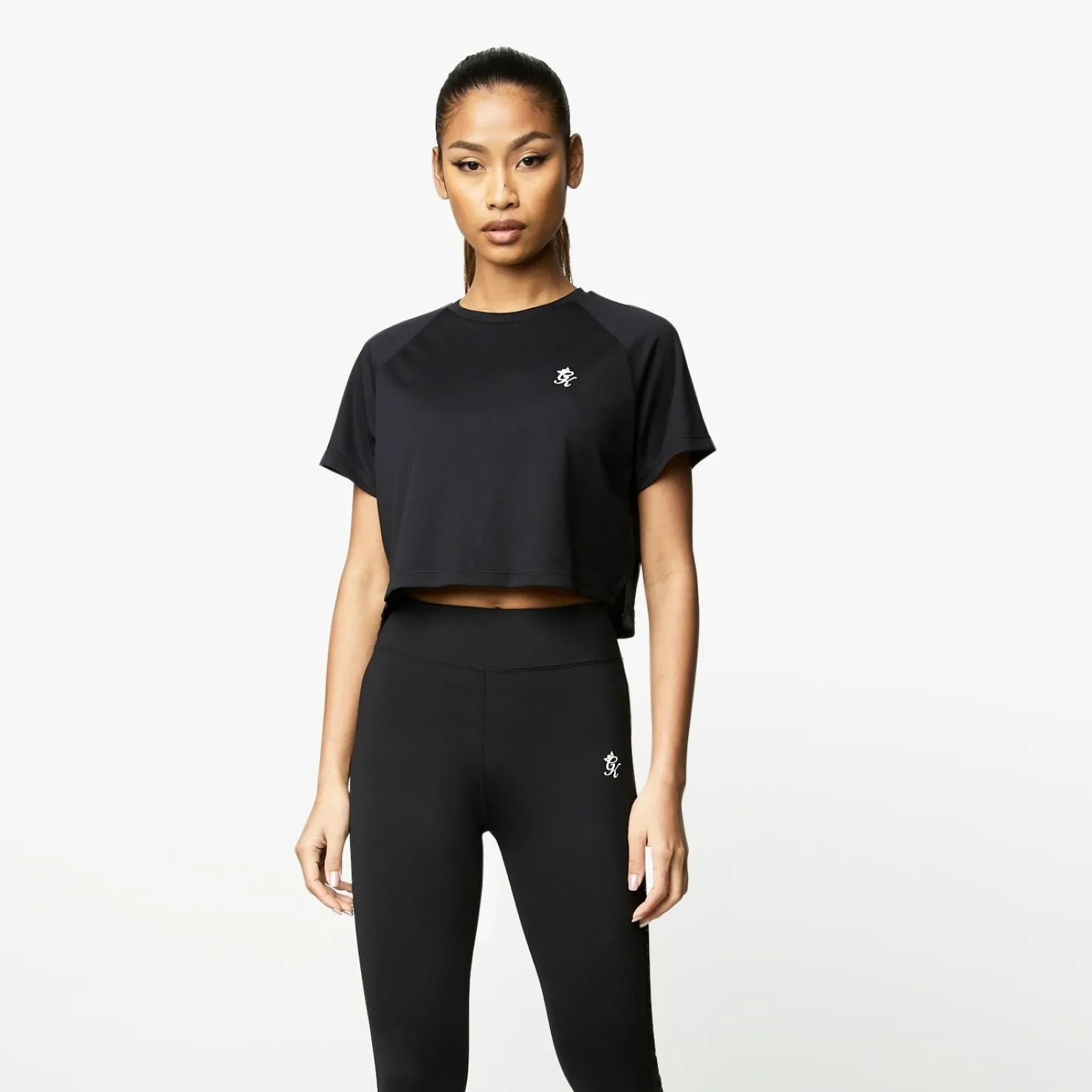 Co-Ords<Gym King Flare Ss Tee Black