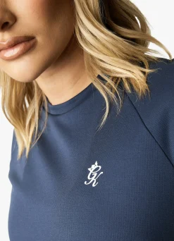 Tops & T-Shirts<Gym King Flare Ss Tee Navy