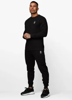 Tracksuits<Gym King Fundamental Crew Tracksuit Black
