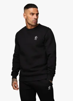 Tracksuits<Gym King Fundamental Crew Tracksuit Black