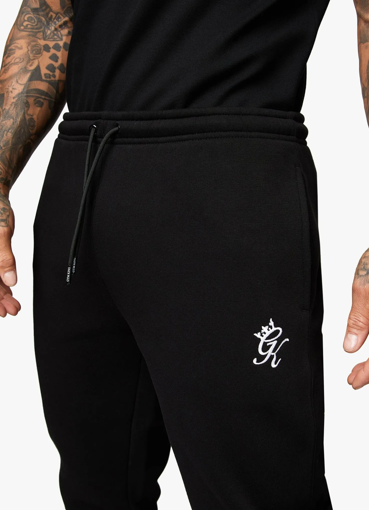 Tracksuits<Gym King Fundamental Crew Tracksuit Black