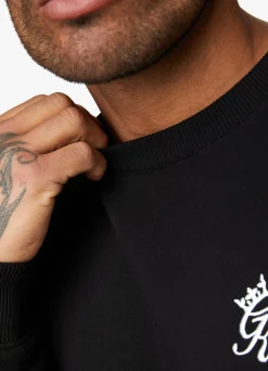 Tracksuits<Gym King Fundamental Crew Tracksuit Black