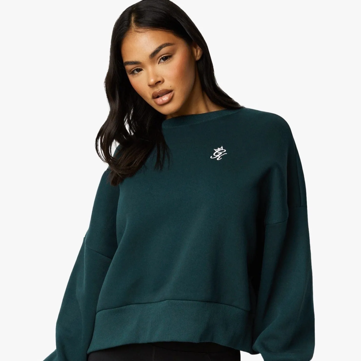 Sweatshirts<Gym King Fundamental Fleece Crew Pine Green