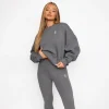 Sweatshirts<Gym King Fundamental Fleece Crew Mid Grey Marl