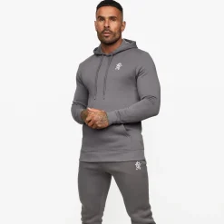 Sweatshirts & Hoodies<Gym King Fundamental Fleece Hood Dark Grey